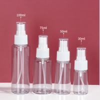 Empty 30ml,50ml, 60ml,80ml 100ml 120ml clear pet plastic spray bottle for medical alcohol