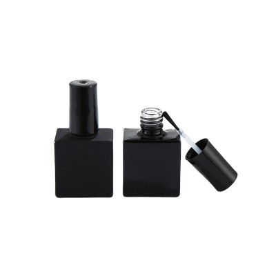 Manufacturer Custom empty rectangle glass nail polish bottles with brush